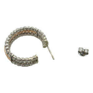 <i>Unique 2-Tone Hoop Earrings</i><br>Made in Italy<br>
