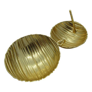 <i>Ribbed Dome Earrings</i>