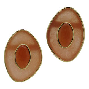 <i>Apricot Agate Earrings</i>