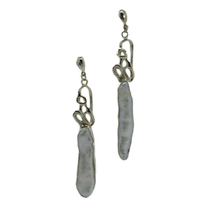 <i>Pearl Squiggle Earrings</i>