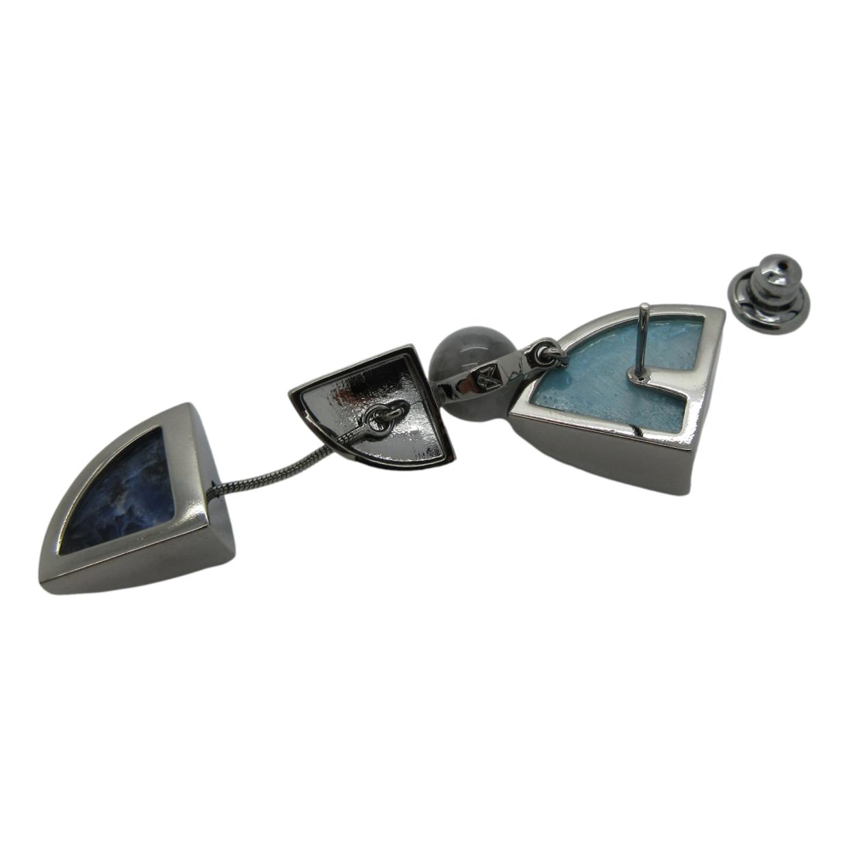 <i>Cat's Eye, Sodolite & Resin Earrings</i><br>Made in Brazil<br>