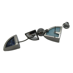 <i>Cat's Eye, Sodolite & Resin Earrings</i><br>Made in Brazil<br>