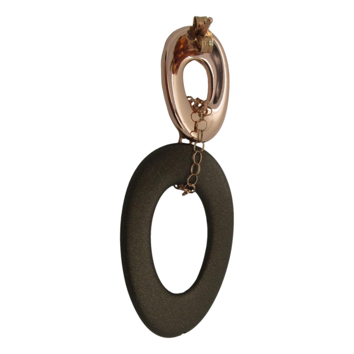 <i>Rose & Chocolate Earrings</i><br><i>Made in Italy</i>