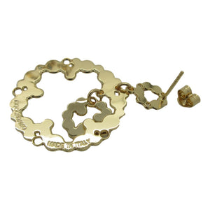 <i>Circle within Circle Polka Dot Earrings</i><br>Made in Italy<br>