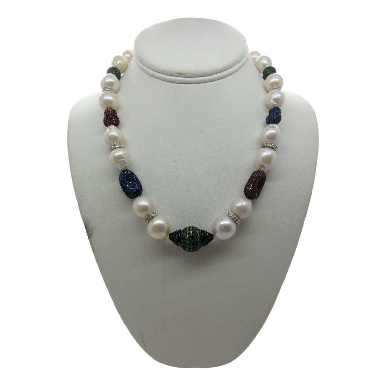 <i>Colorful Baroque Pearl Necklace</i>