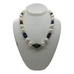 <i>Colorful Baroque Pearl Necklace</i>