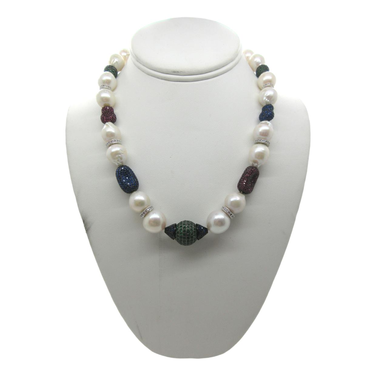<i>Colorful Baroque Pearl Necklace</i>