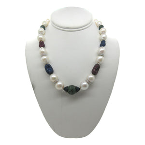 <i>Colorful Baroque Pearl Necklace</i>