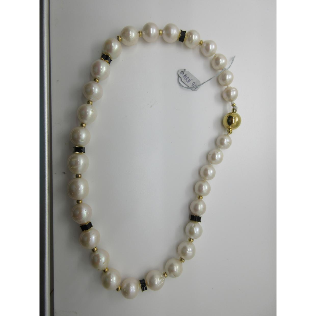 <i>Pearl and Enamel Roundel Necklace</i>