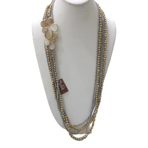 <i>Multi-Strand and Color Necklace</i><br>Made in Italy<br>