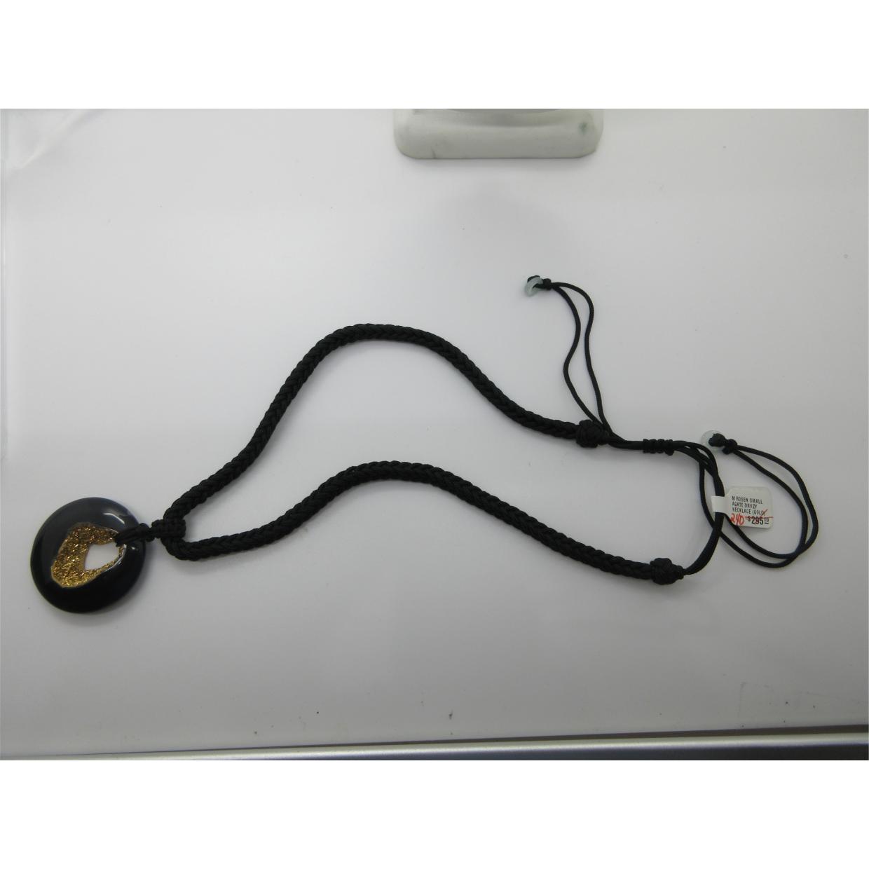 <i>Black Agate Necklace on Cord</i>
