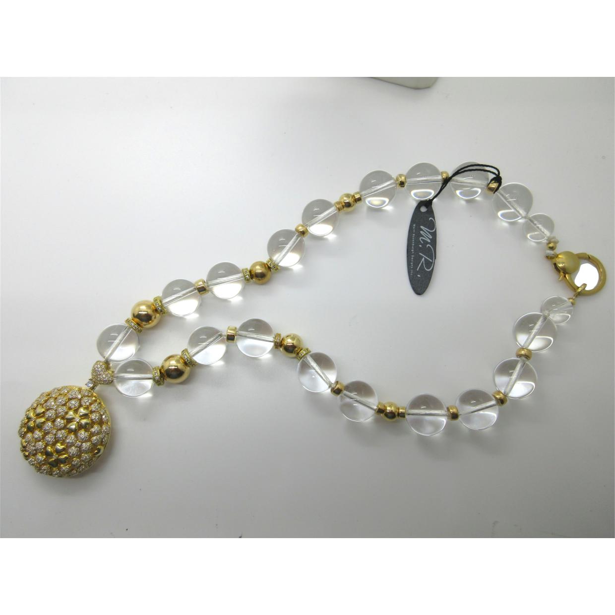 <i>Rock Crystal and Flower Necklace</i><br>by Marti Rosenburgh<br>