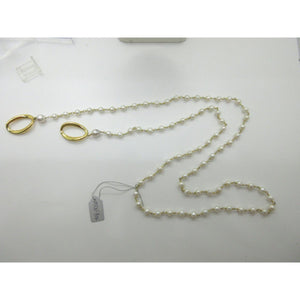 <i>Circle Drop Pearl Lariat</i>