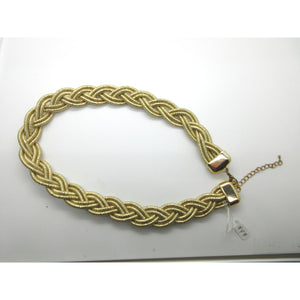 <i>Statement Gold Braid Necklace</i>