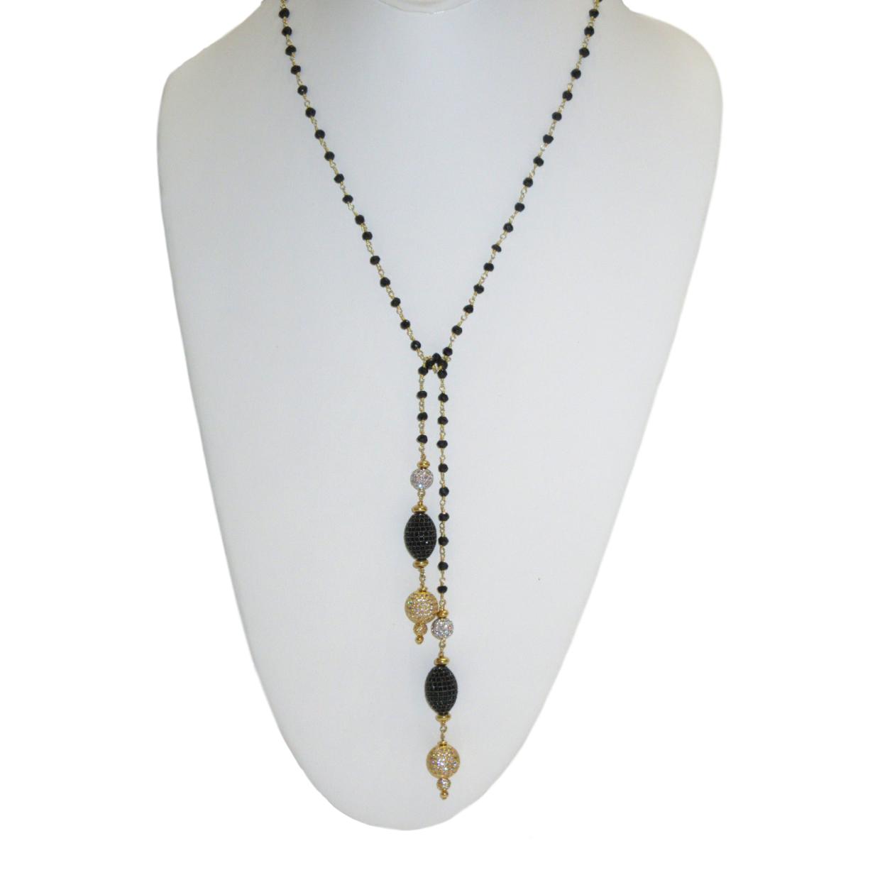 <i>Black & White Lariat</i> <br>by Marti Rosenburgh<br>