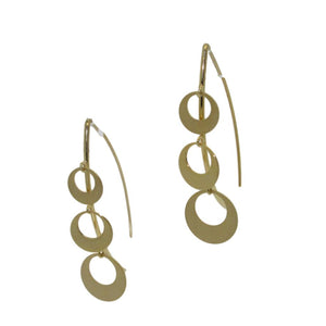 <i> Swinging Circle Earrings</i><br>available in 2 colors<br>Made in Italy