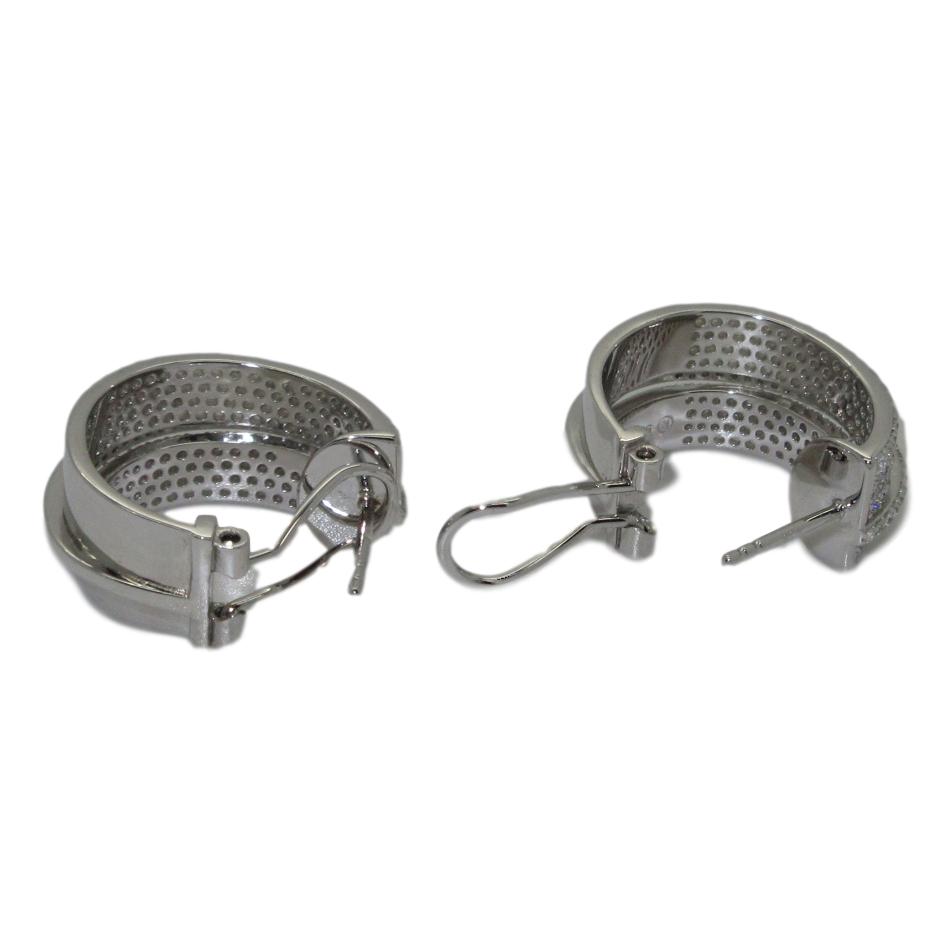 <i>Pave Hoop Earrings</i>
