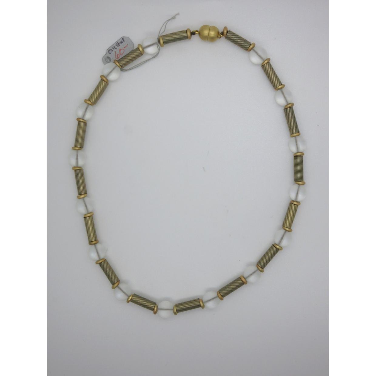 <i>Piano Wire & Bead Necklace<br>2 color choices<br>