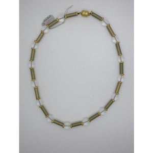 <i>Piano Wire & Bead Necklace<br>2 color choices<br>