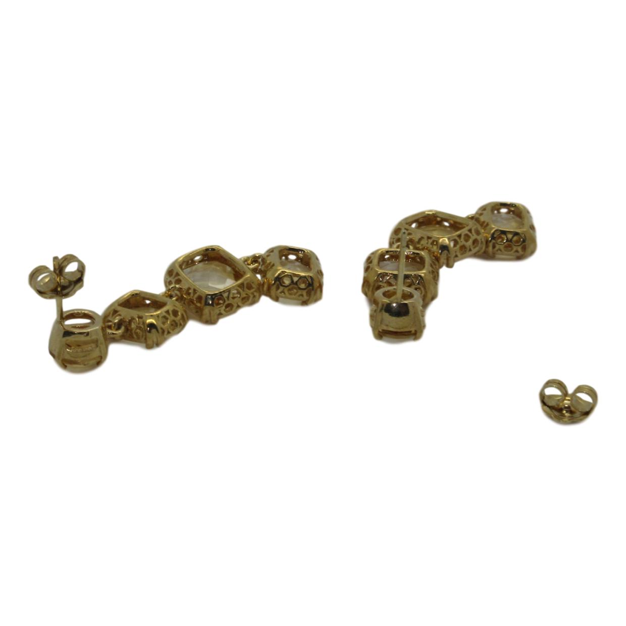 <i> Citrine Drop Earrings</i><br>Made in Italy<br>