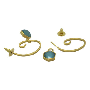 <i>Detachable Drop Earrings</i><br>available in 3 colors<br>
