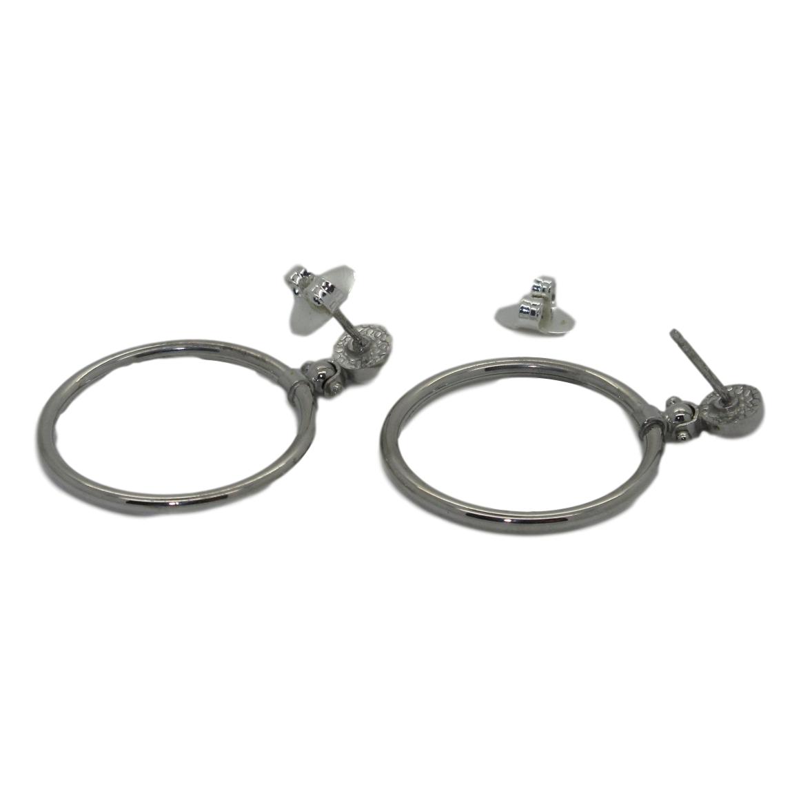 <i>Medium Circle Hoops</i><br>Made in Italy<br>