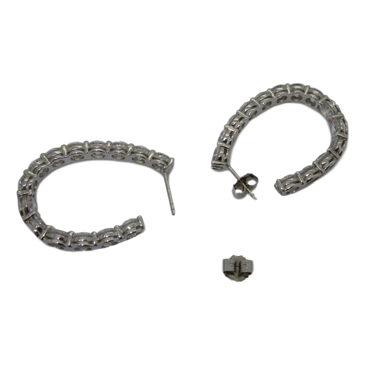 <i> Cubic Zirconium Hoops</i>