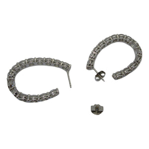 <i> Cubic Zirconium Hoops</i>