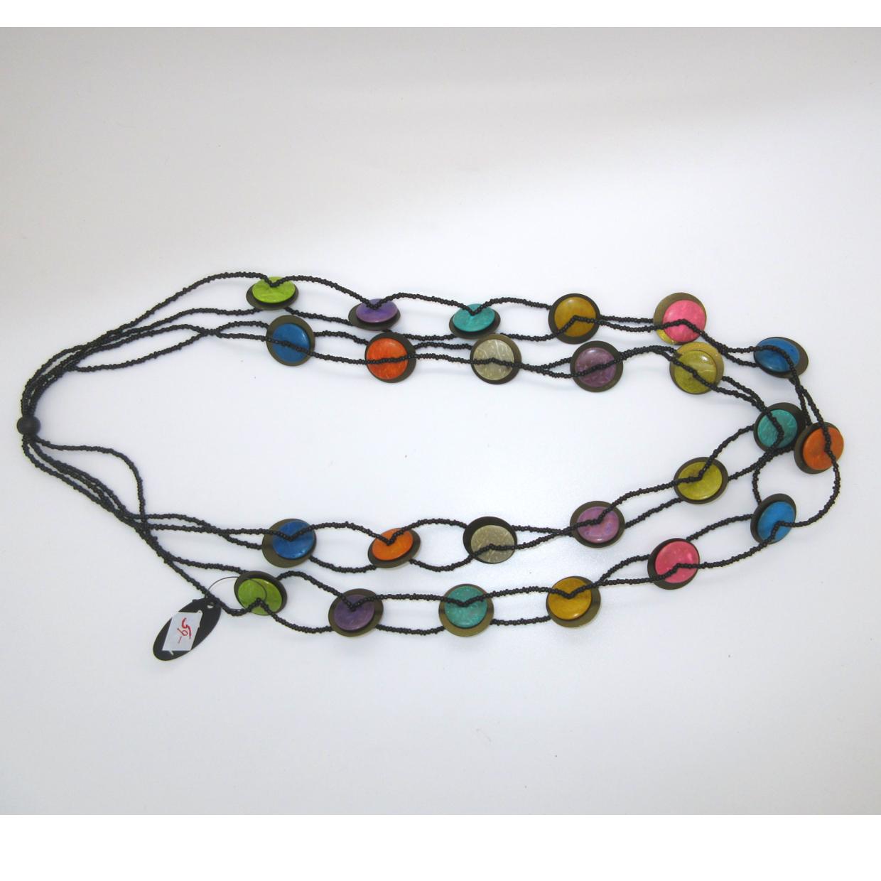 <i>Multi-Color Disc Necklace</i>