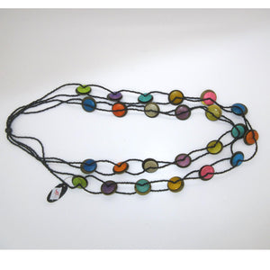 <i>Multi-Color Disc Necklace</i>