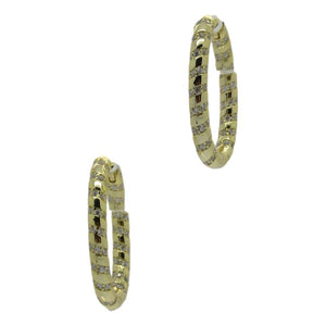 <i> Dainty Hoop Earrings</i><br>also available in gold plate<br>