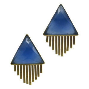 <i>Fringed Triangle Earrings</i>