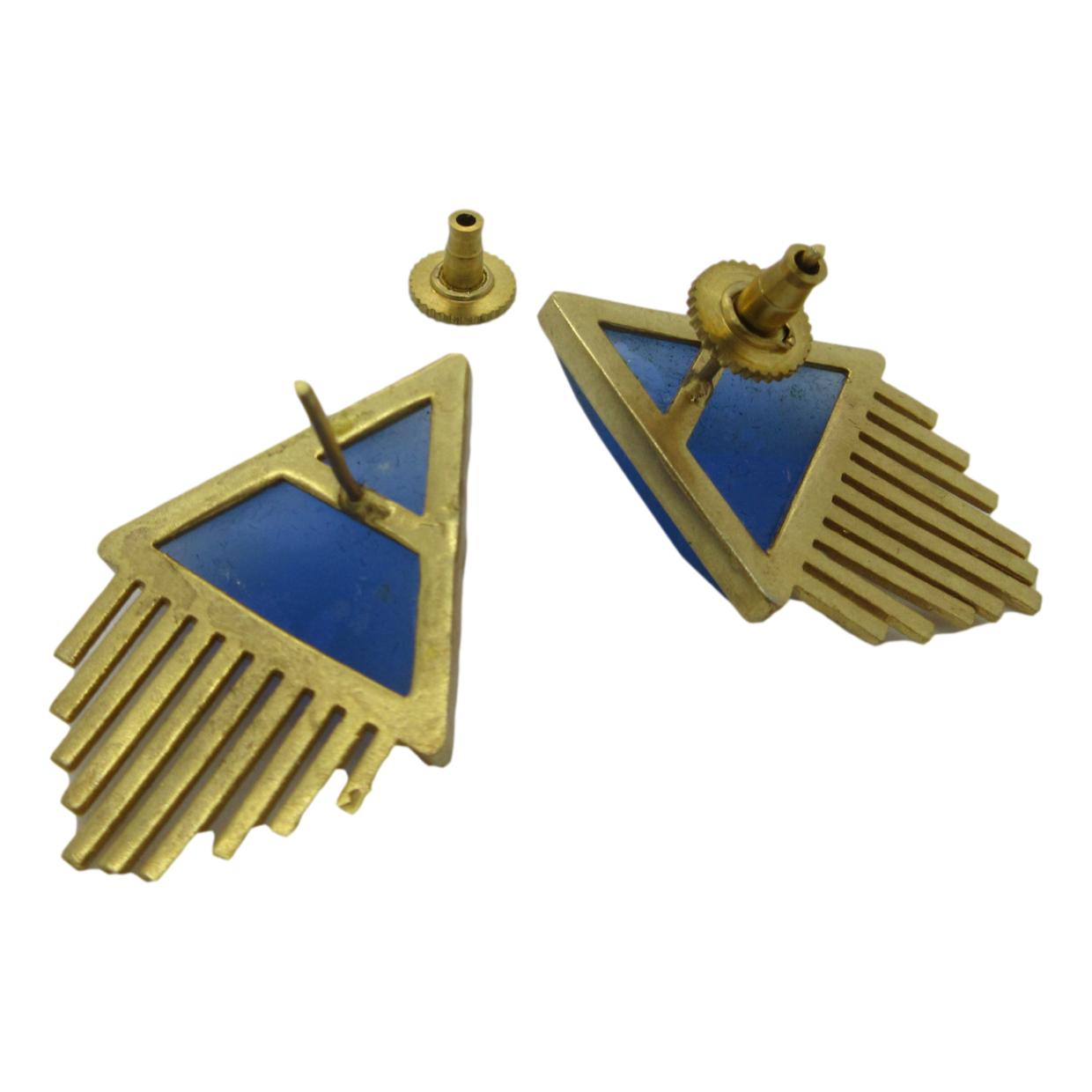 <i>Fringed Triangle Earrings</i>