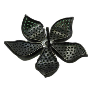 <i>Emerald Green Poinsetta Earrings</i>