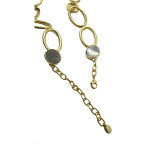 <i>Chunky Link and Mother of Pearl Necklace</i>
