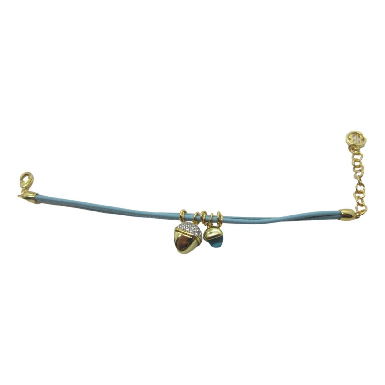 <i>Dainty Leatherette Bracelet with Drops</i><br>Made in Italy<br>