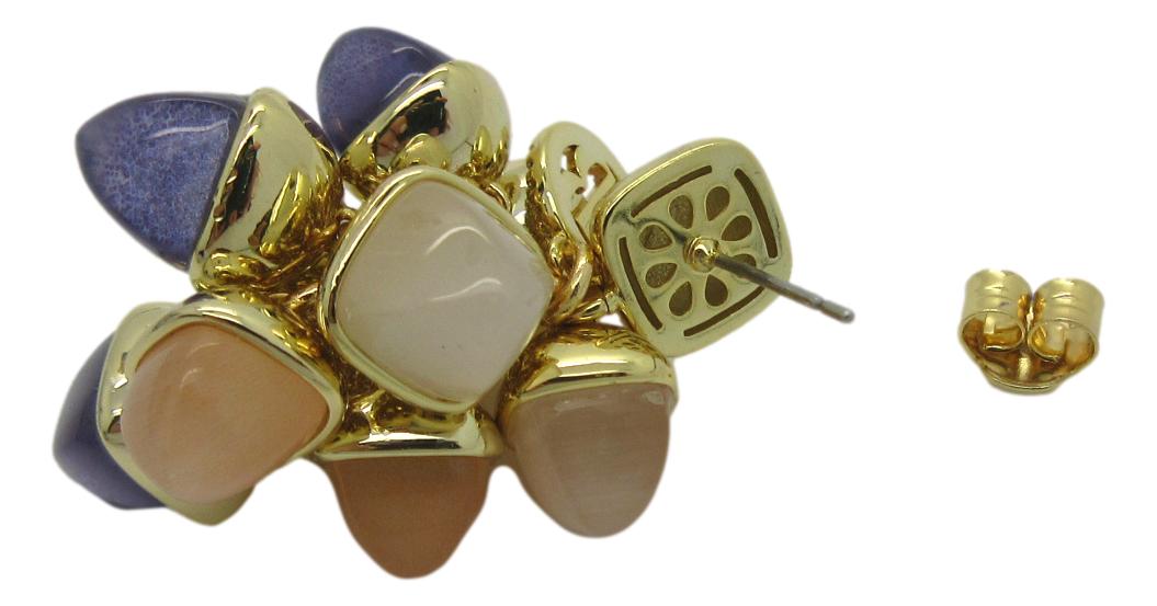 <i>Statement Cluster Drops Earrings</i><br>Made in Italy<br>