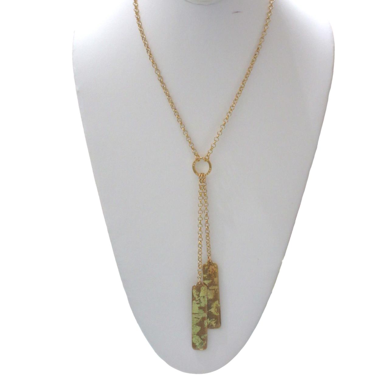 <i>Colorful Reversible Bar Necklace</i><br>by Evocateur<br>