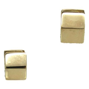 <i>5 Sided Huggie Earrings<i><br>Made in Italy<br>