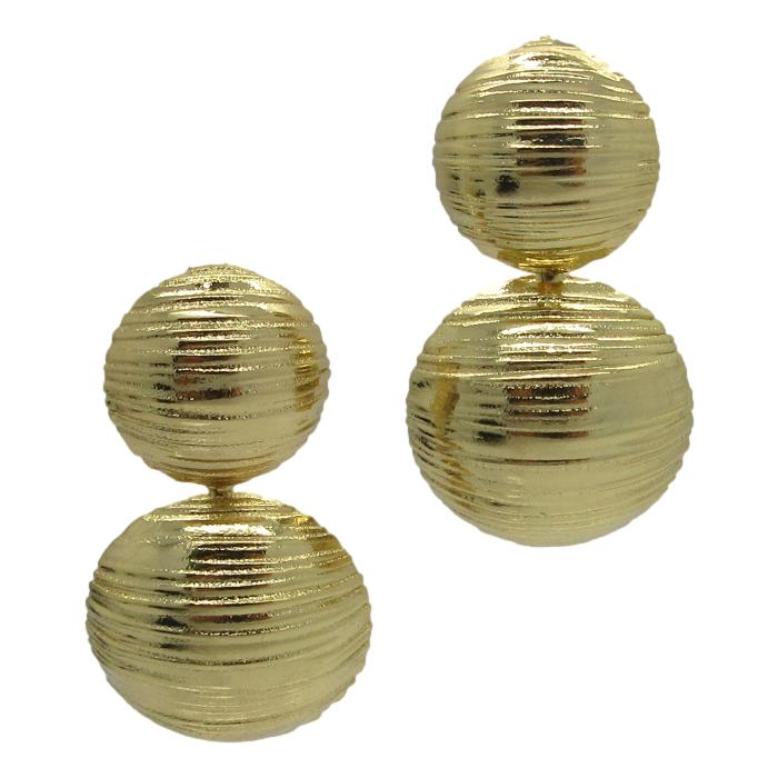 <i>Ribbed Dome Earrings</i>