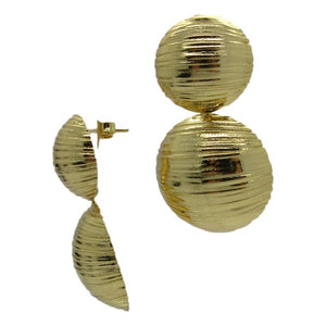 <i>Ribbed Dome Earrings</i>