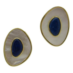 <i>Lapis & Mother of Pearl Earrings</i>