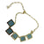 <i>Blue Square Drop Necklace</i>