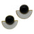 <i>Black & White Agate Earrings</i><br>Made in Brazil<br>