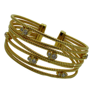 <i>Statement Multi-Row Cuff Bracelet</i><br>Made in Italy<br>