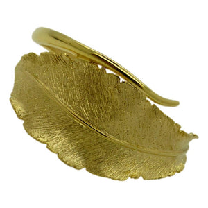 <i>Gold Dust Leaf Cuff Bracelet>/i><br>Made in Italy<br>