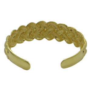 <i>Gold Dust Braided Cuff Bracelet</i><br>Made in Italy<br>