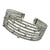 <i>7 Row Cable Cuff Bracelet</i><br>Made in Italy<br>