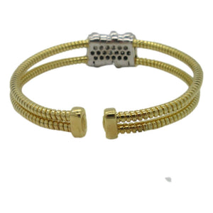 <i>Airline Tubogus Cuff Bracelet</i><br>Made in Italy<br>