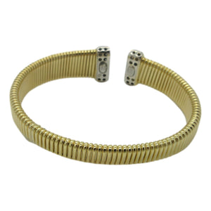 <i>Tapered Tubogas Cuff Bracelet</i><br>Made in Italy<br>